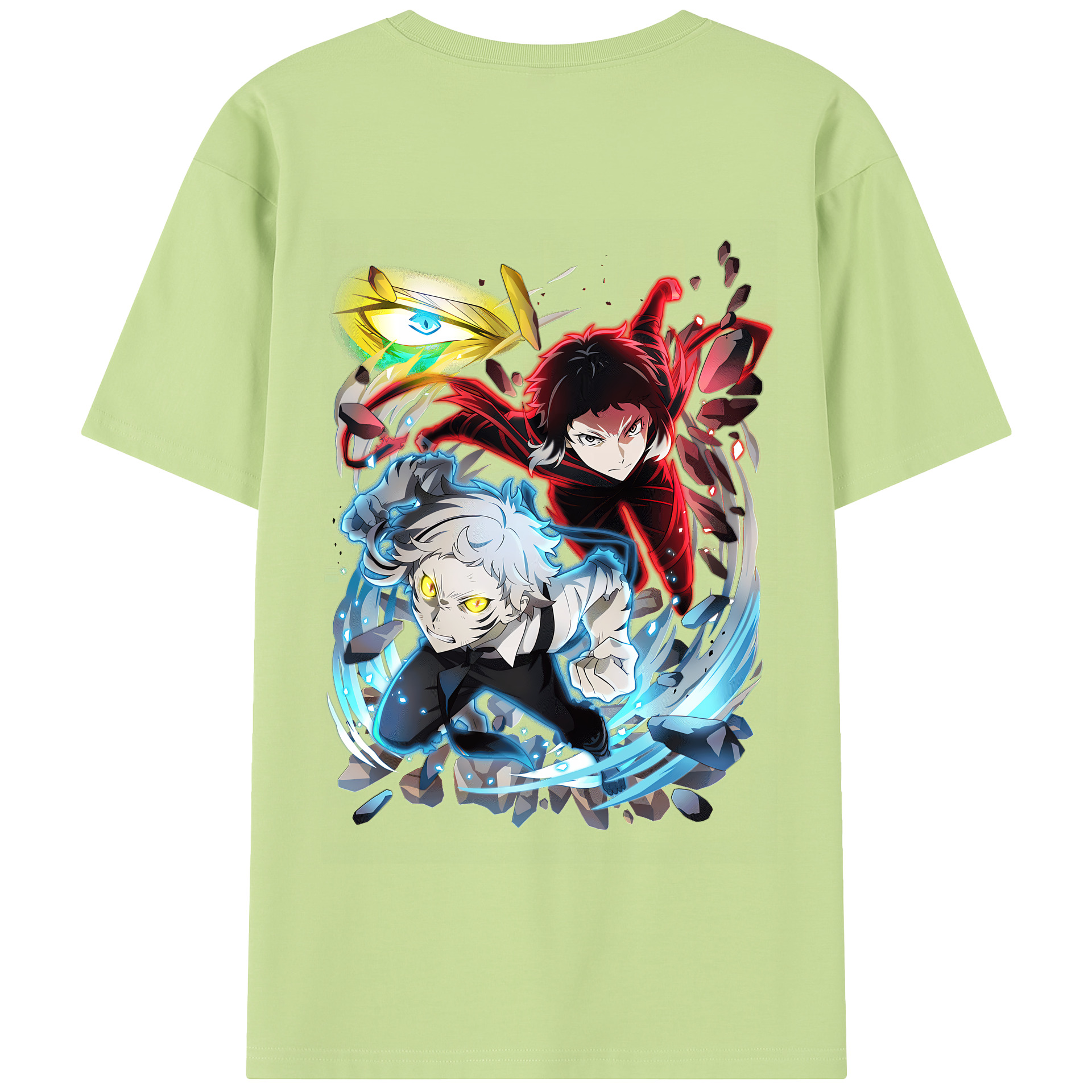 （画像用） 文豪ストレイドッグス Bungo Stray Dogs 綿100％半袖Tシャツ（背面プリント）